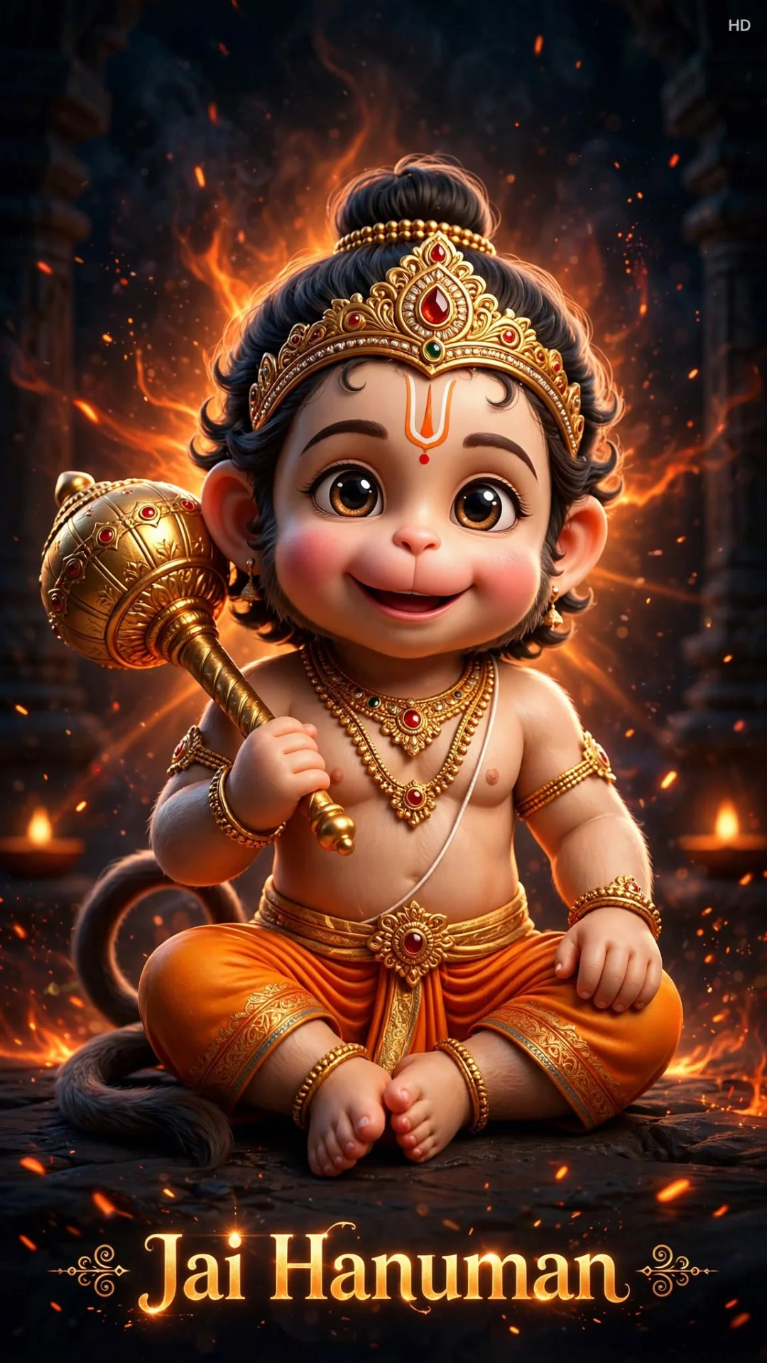 Cute Baby Hanuman