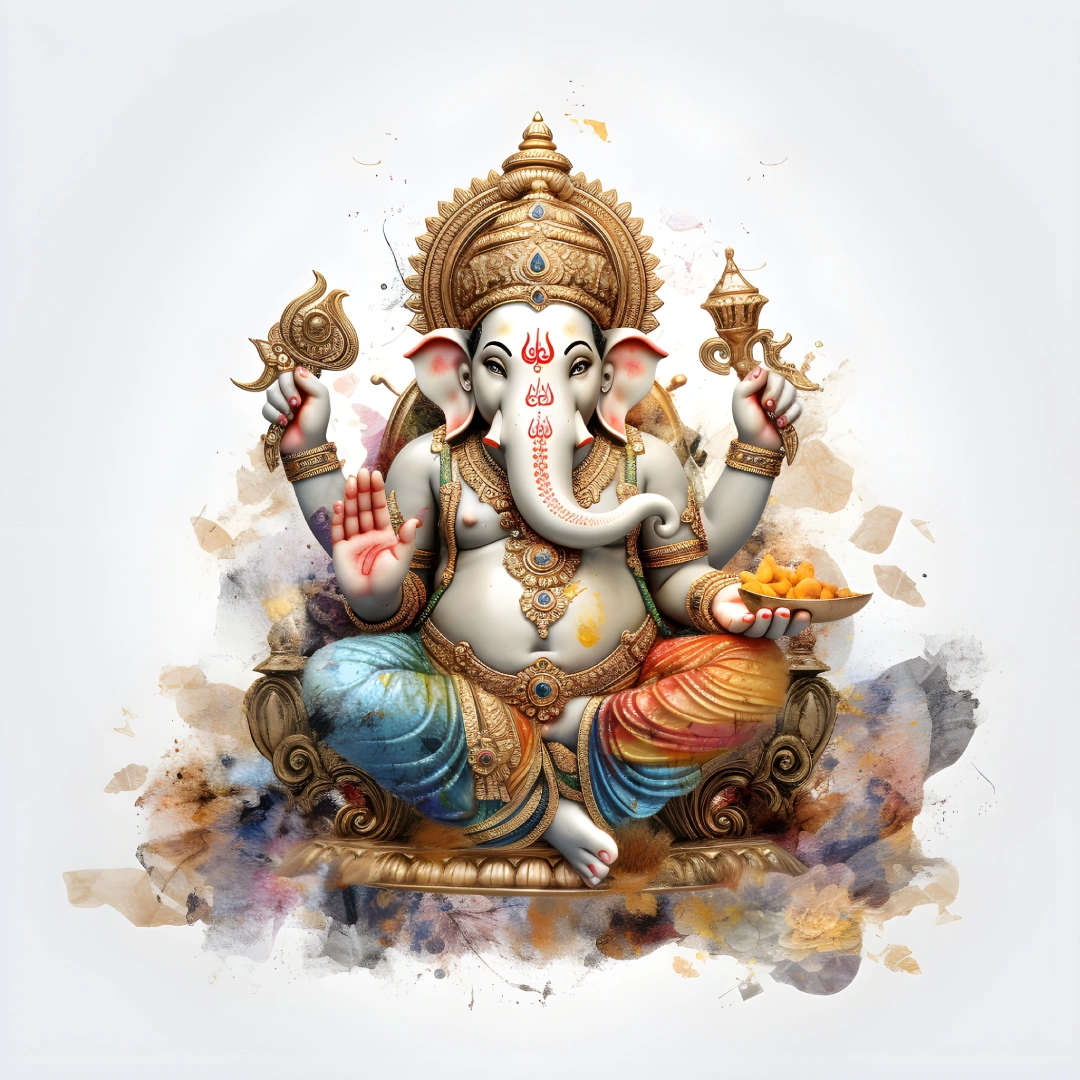 Ganesha Blessings with Modak
