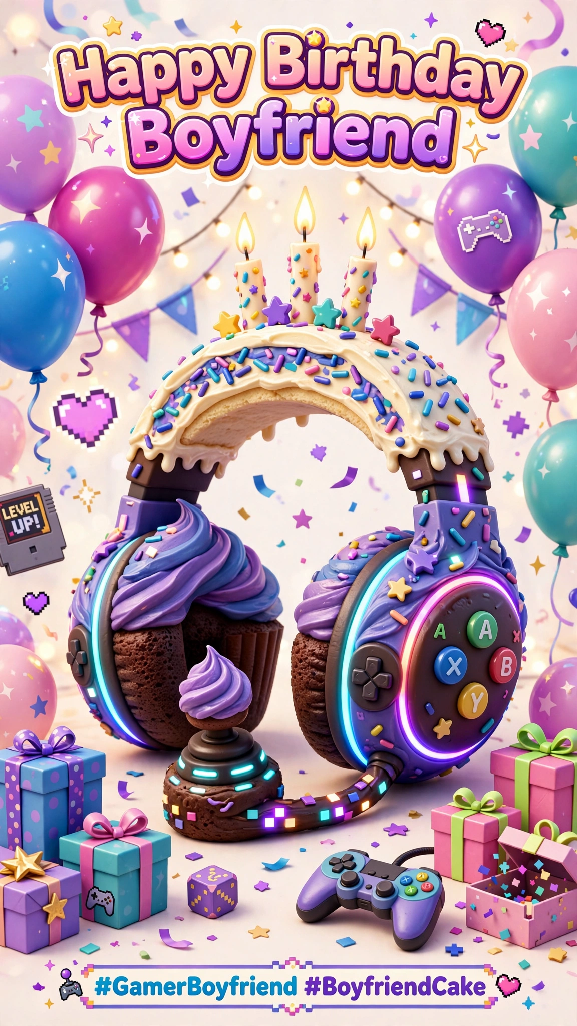 HappyBirthdayBoyfriend-Cake headset