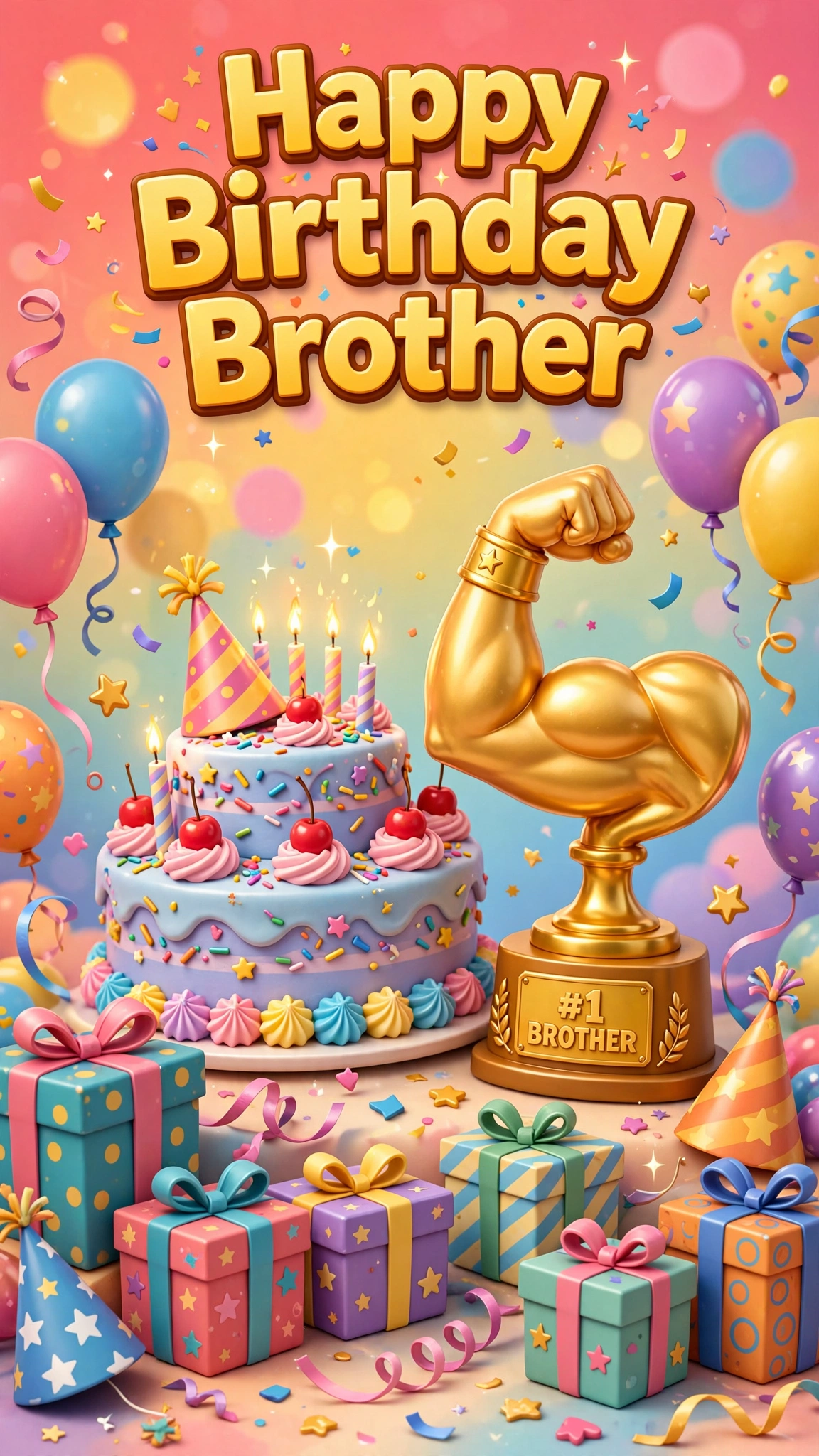 HappyBirthdayBrother-Trophy arm