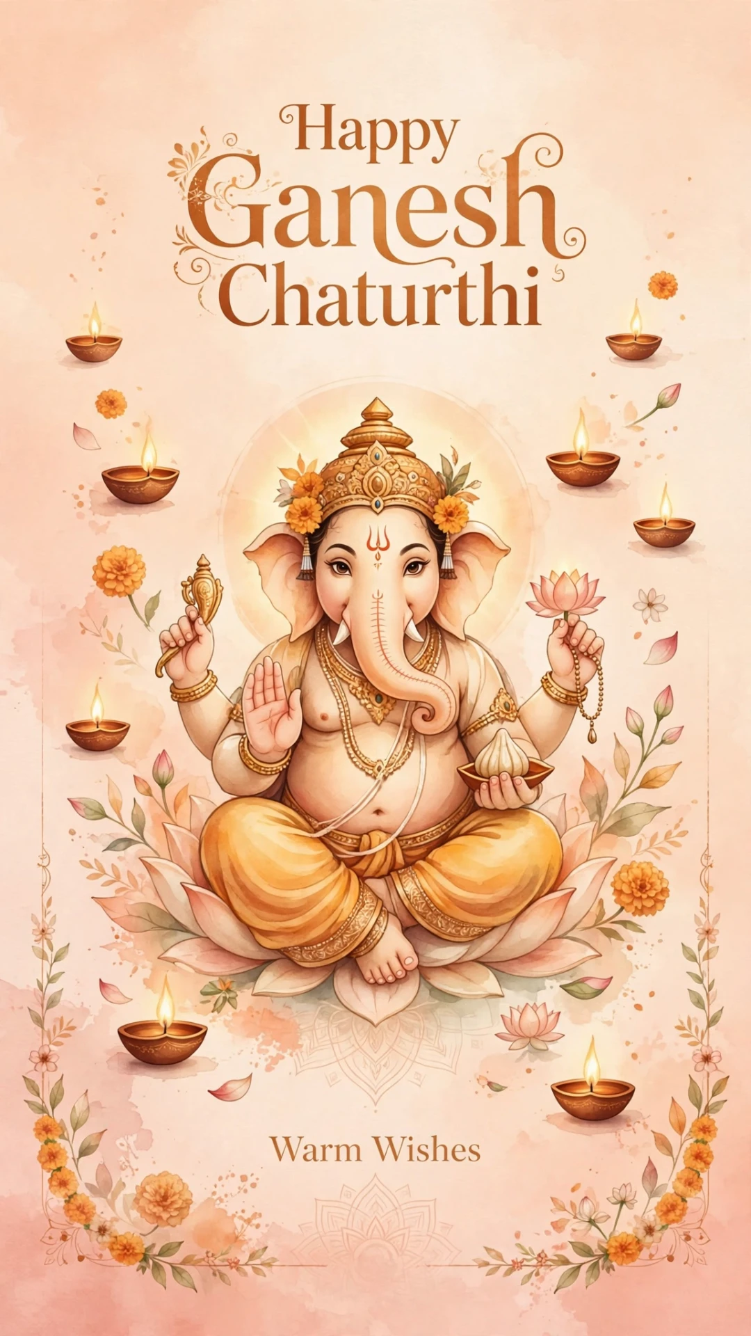 Bappa Morya Color Splash 3D