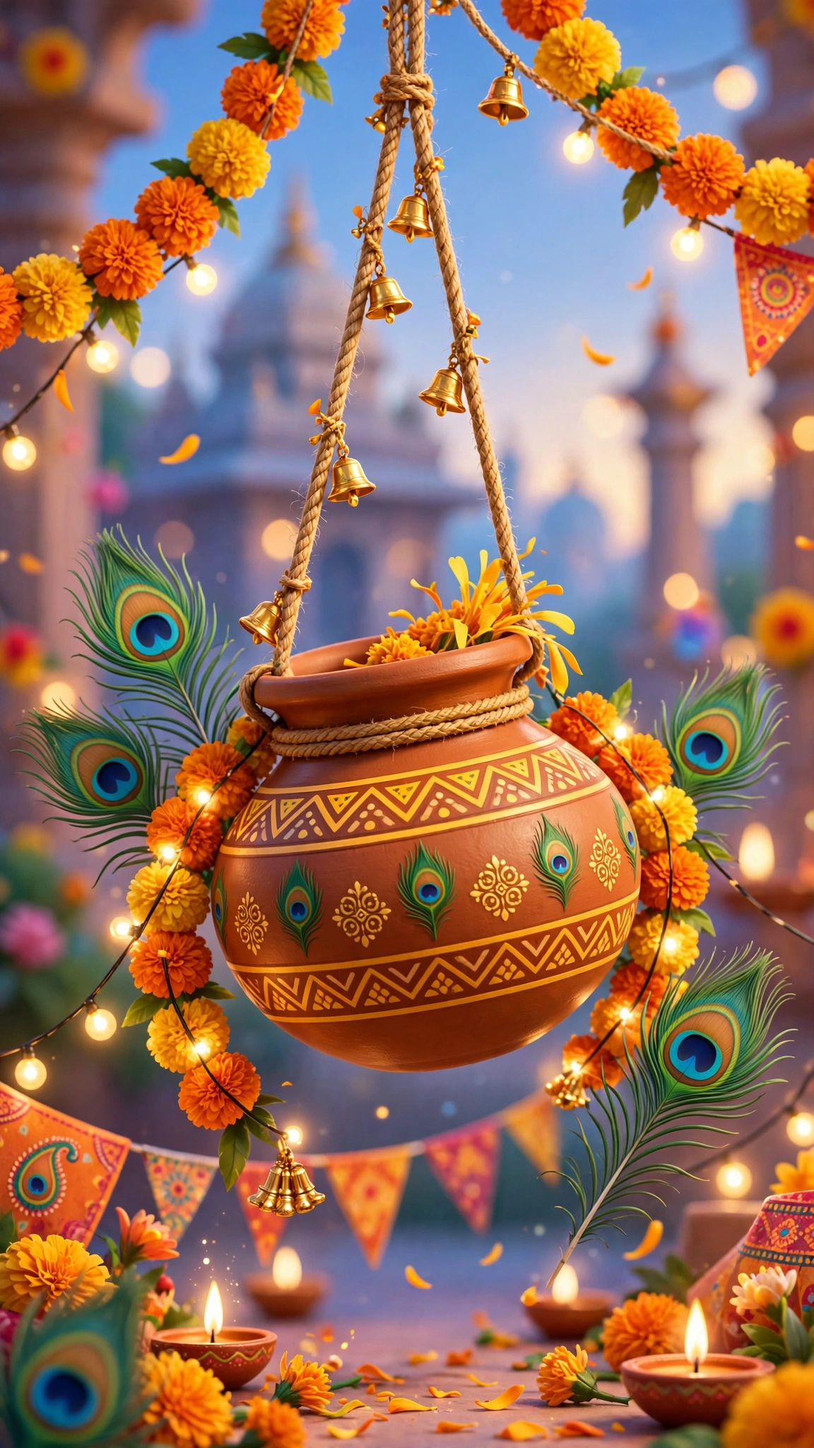 Dahi Handi hanging