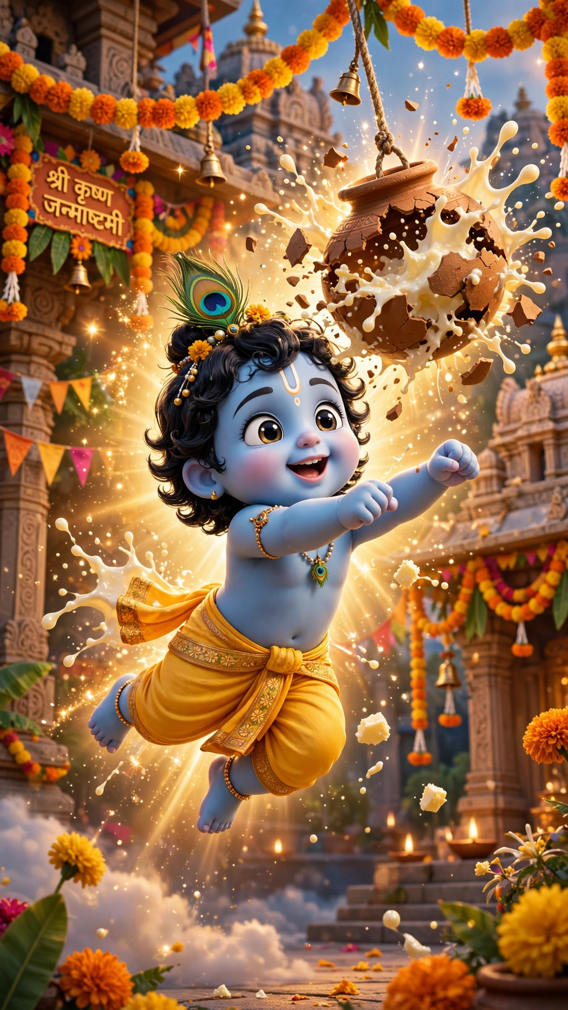 divine glow flying to handi