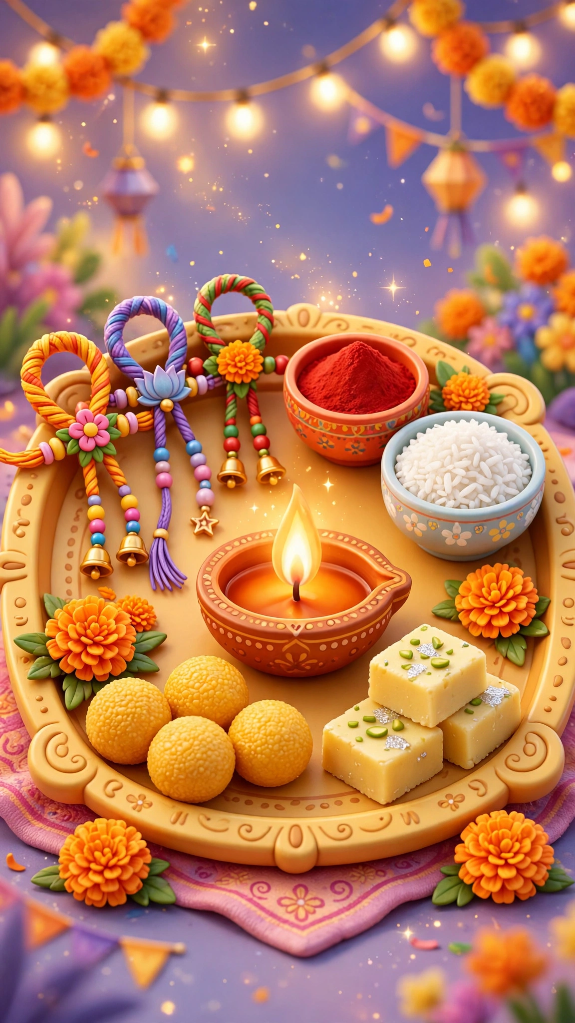 Rakhi thali pooja