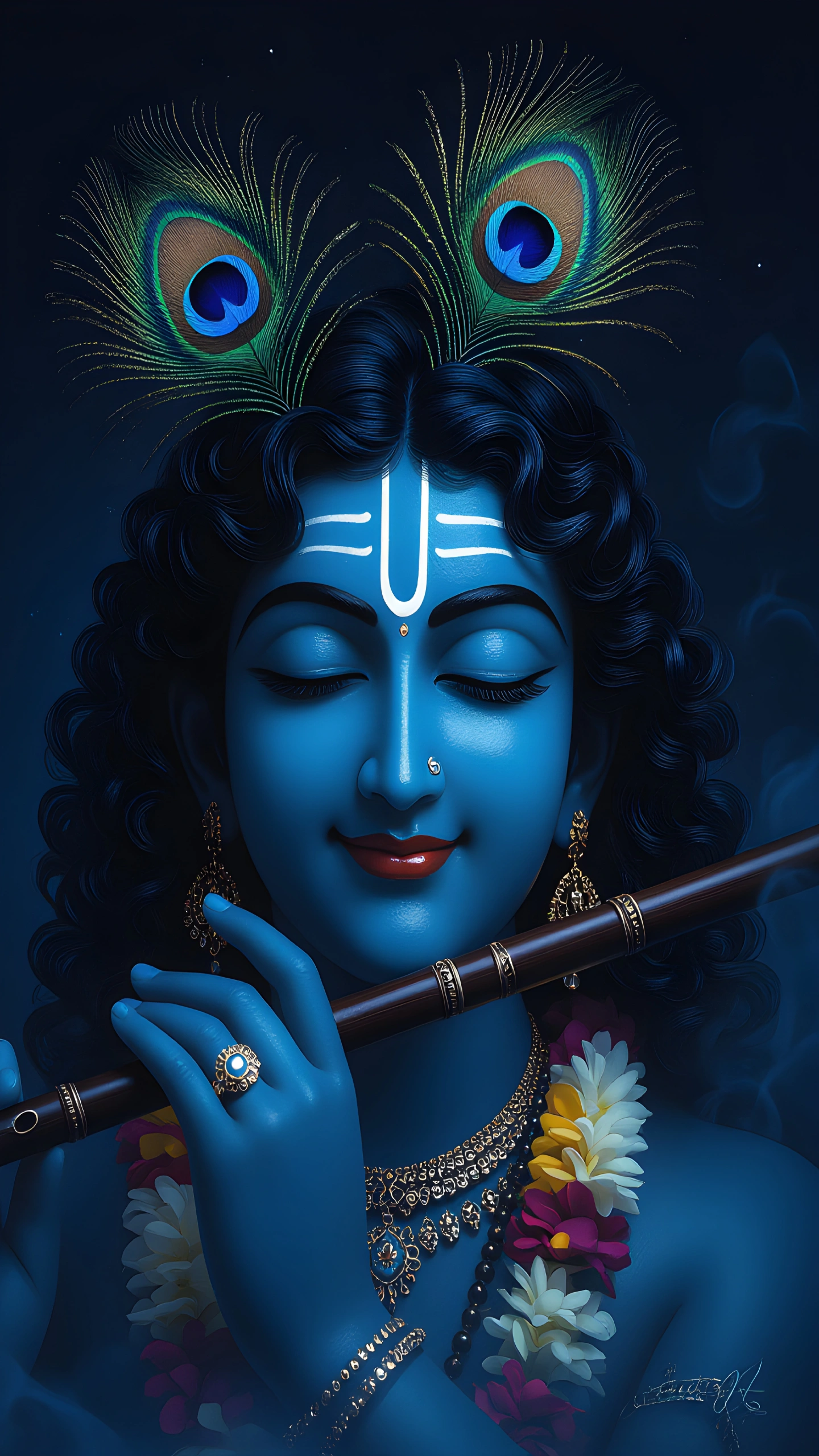 closeup krishna