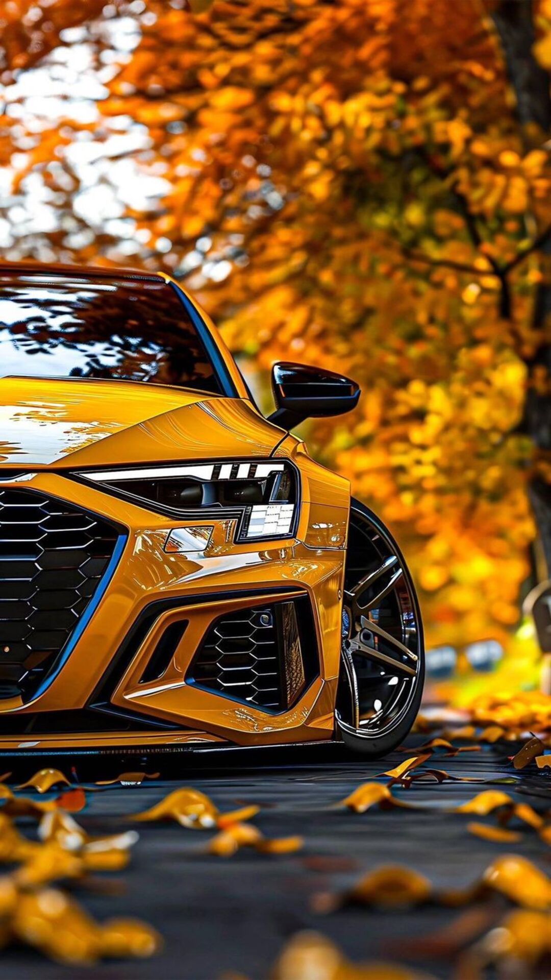 yellow Audi